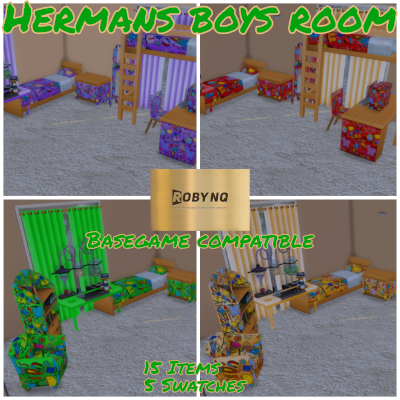 Hermans boys bedroom - The Sims 4 Build / Buy - CurseForge