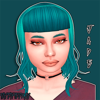 fayethegray - jade, a hairstyle - The Sims 4 Create a Sim - CurseForge