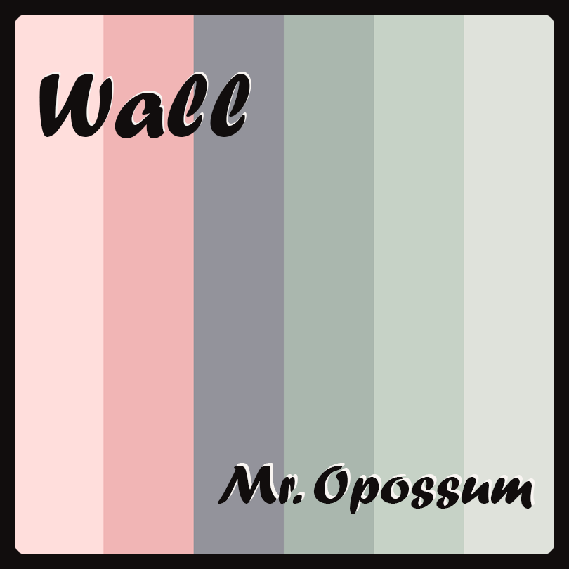 Mr.Opossum cactus bloom wall logo