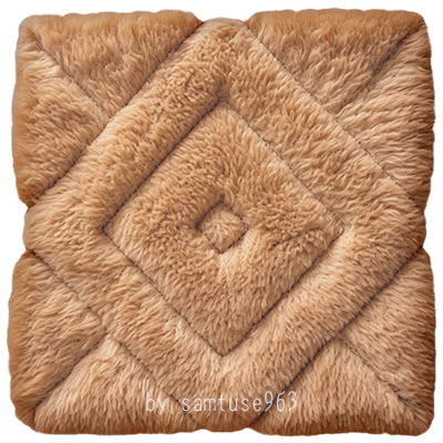 Pastel Fluffy Square Dance Rug #3 Samtuse963 logo