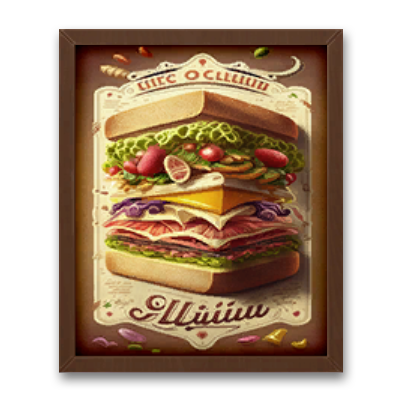 Sandwich Sale Poster Frame #1 Samtuse963 logo