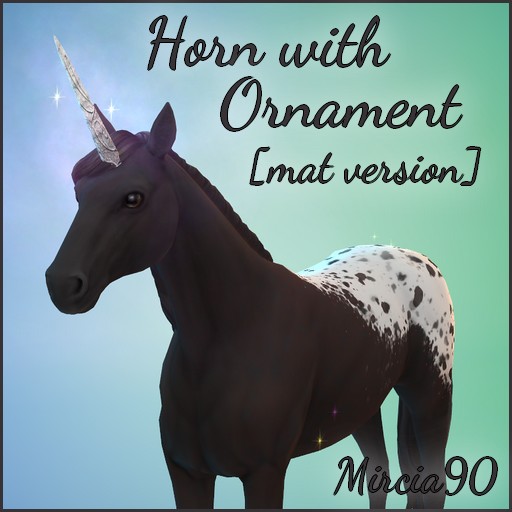 Horn with Ornament - mat version - The Sims 4 Pets - CurseForge