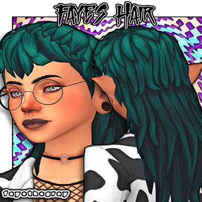Colorful hairstyle by Jochi - The Sims 4 Create a Sim - CurseForge