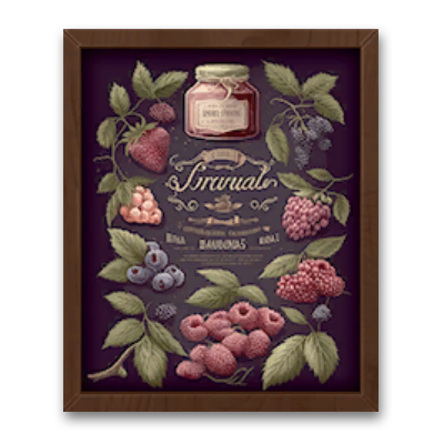 Homemade Jams Poster Frame #1 Samtuse963 logo