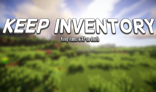 keep inventory command for minecraft