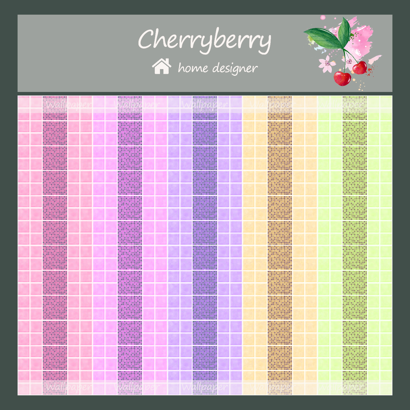 Colored tile with vertical stripe build buy the sims 4