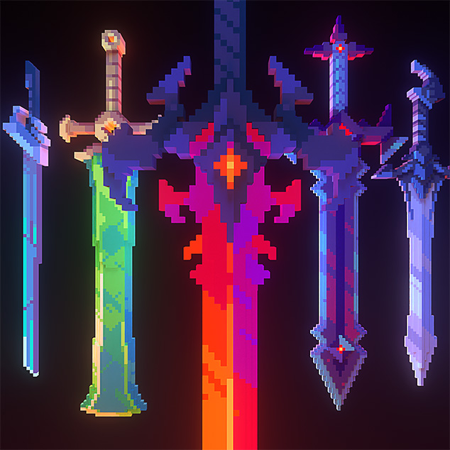 Fantasy 3D Weapons CIT project avatar