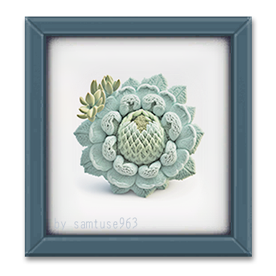 Succulents Woven Decor Frame #8 Samtuse963 logo