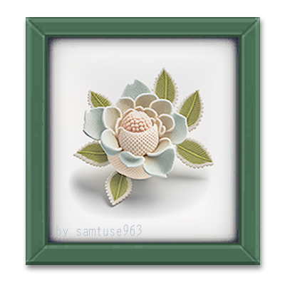 Succulents Woven Decor Frame #9 Samtuse963 logo