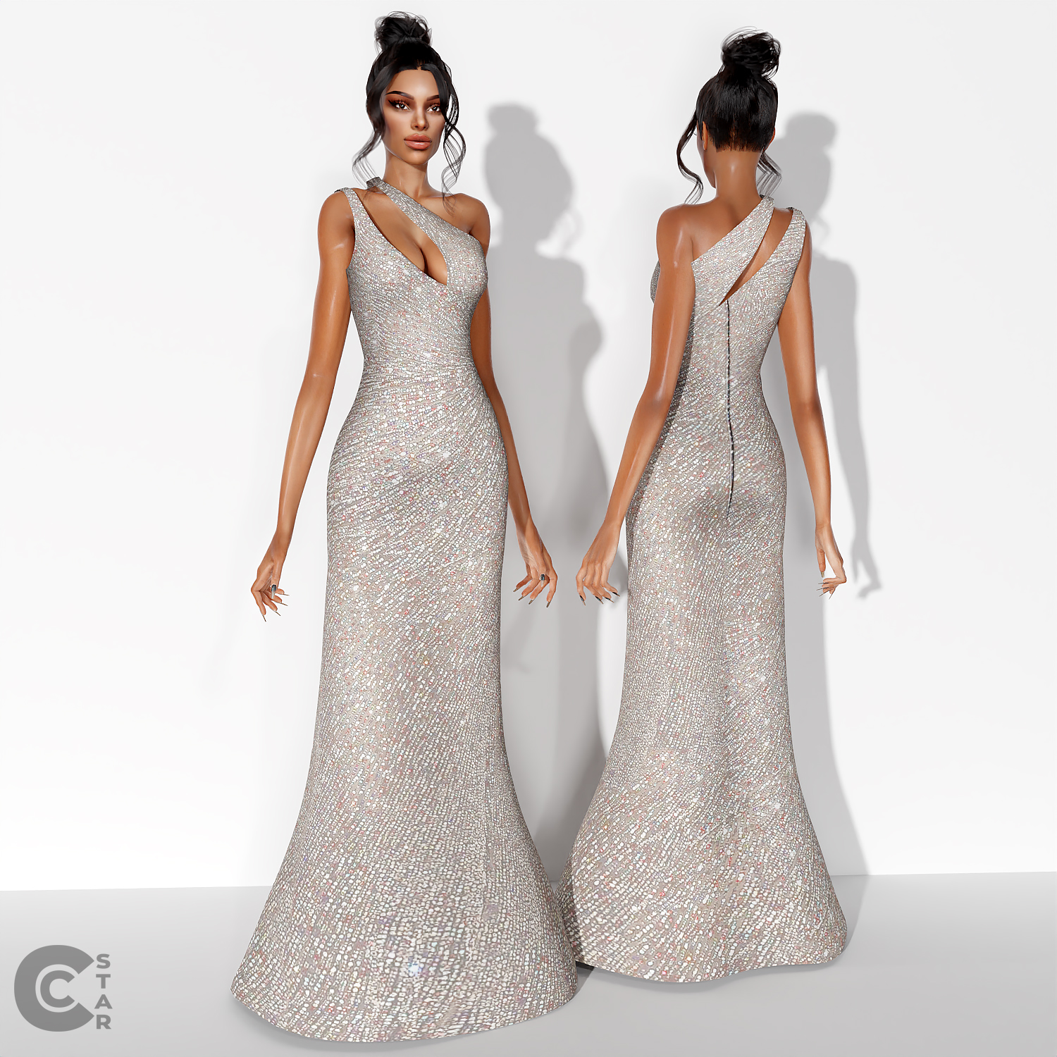 Sparkly Evening Gown - The Sims 4 Create a Sim - CurseForge
