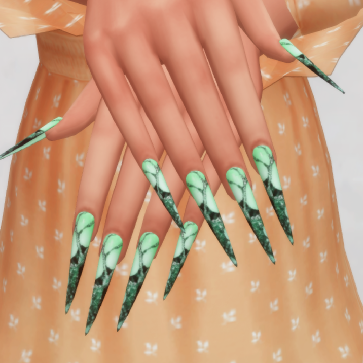 Nails Set N022 The Sims 4 Create a Sim