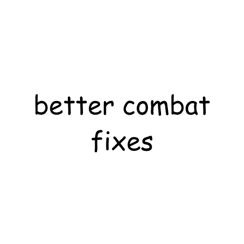 Better Combat Fixes logo