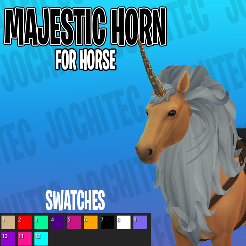 Majestic Horn For Horse By Jochi - Screenshots - The Sims 4 Pets 