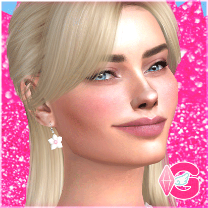 Barbie flower earrings [HQ compatible] logo