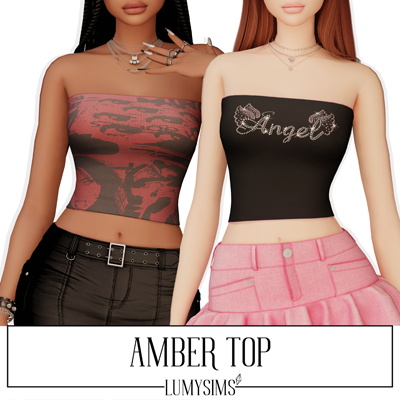 AMBER TOP - The Sims 4 Create a Sim - CurseForge