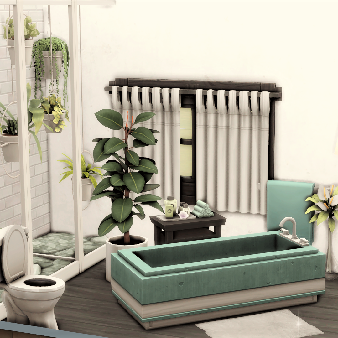 Tosca Bathroom NO CC Files The Sims 4 Rooms / Lots