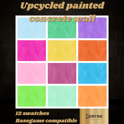 Upcycled painted concrete walls - The Sims 4 Build / Buy - CurseForge