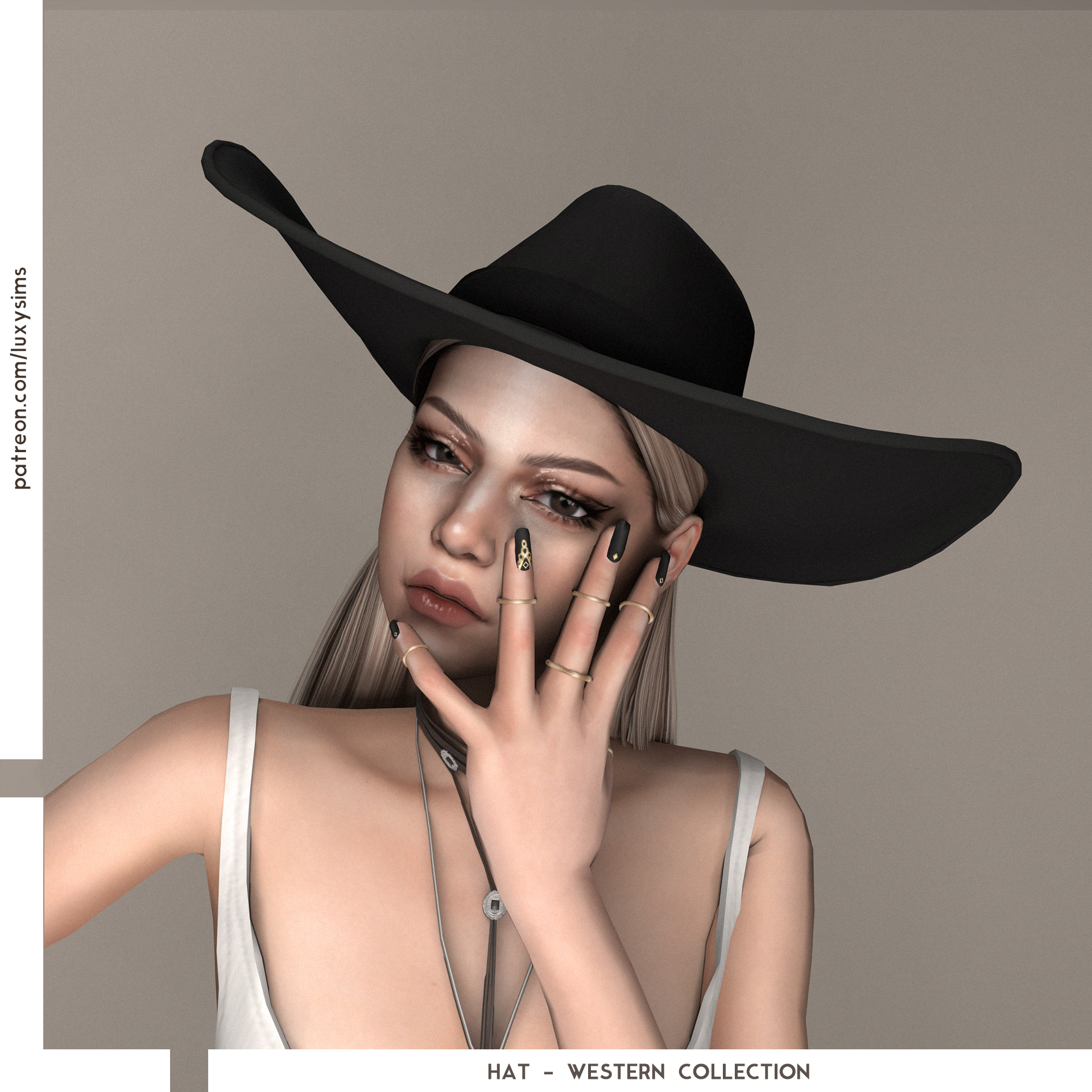 Hat - Western Collection - The Sims 4 Create a Sim - CurseForge