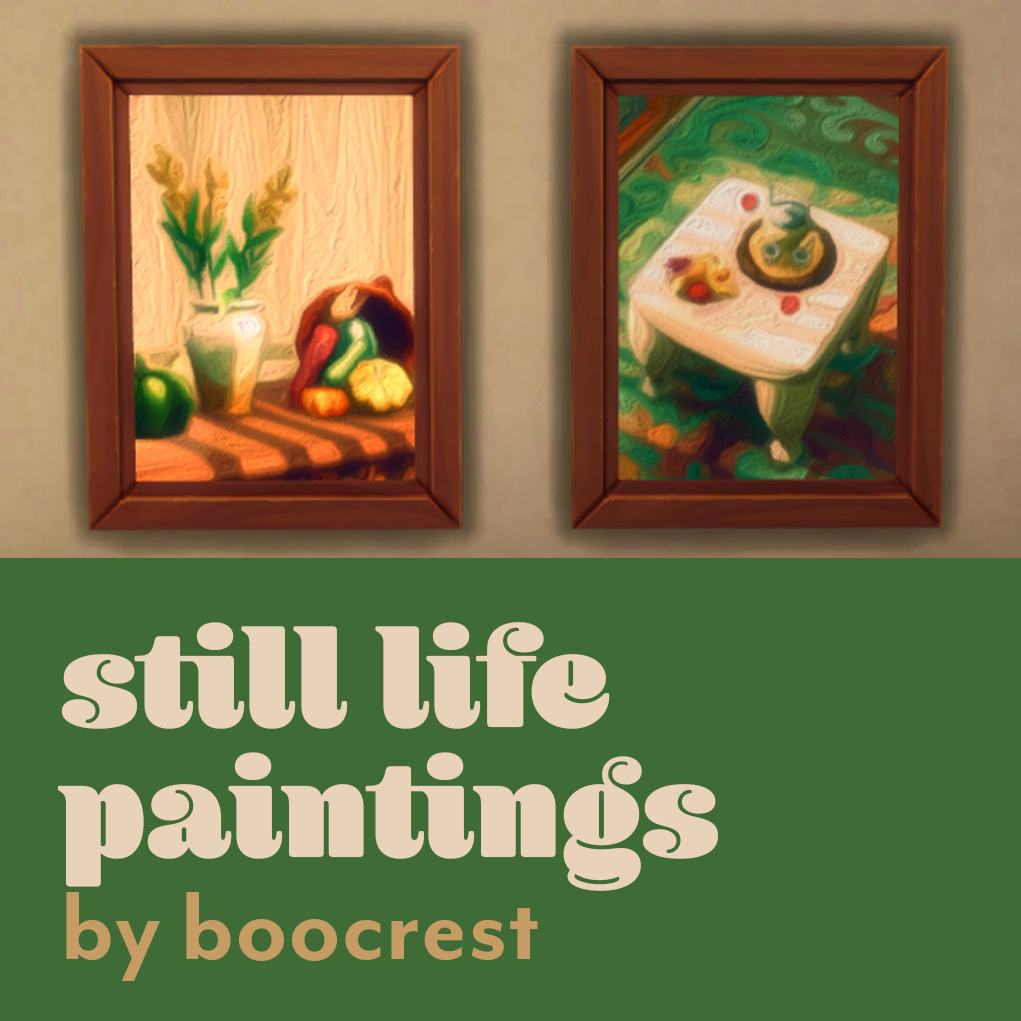 Download still life paintings The Sims 4 Mods