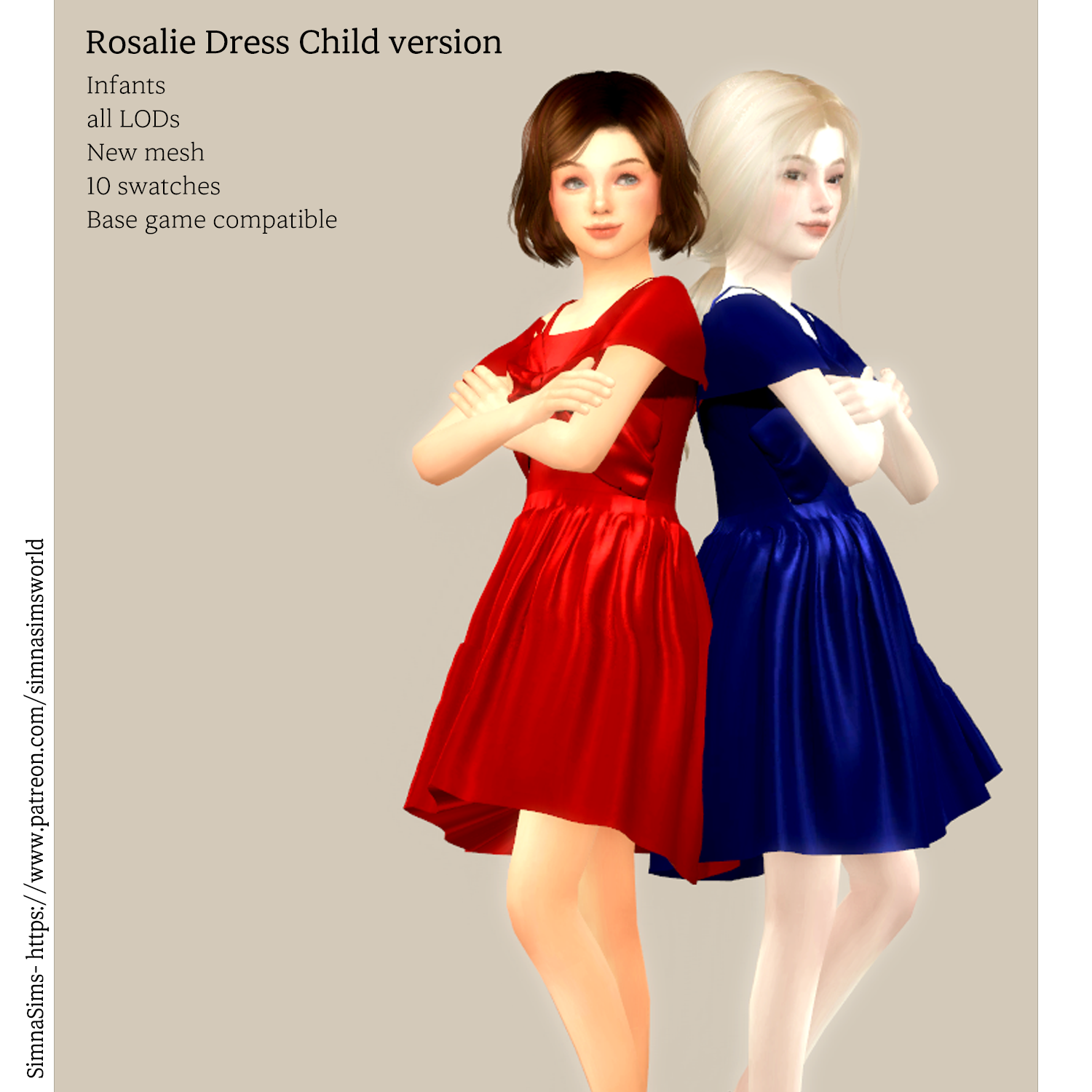 dress conversions - child - The Sims 4 Create a Sim - CurseForge