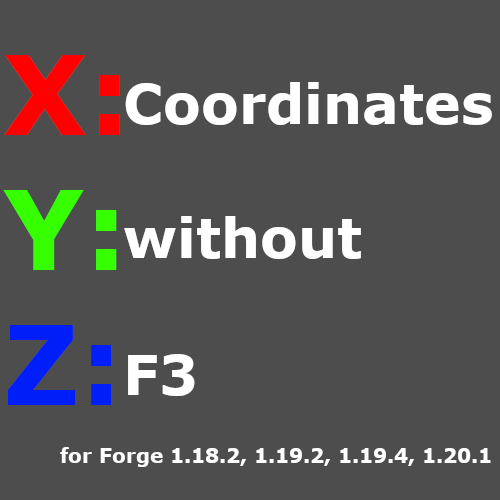Coordinates without F3 logo