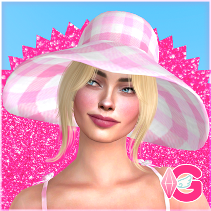 Barbie pink gingham sun hat - The Sims 4 Create a Sim - CurseForge