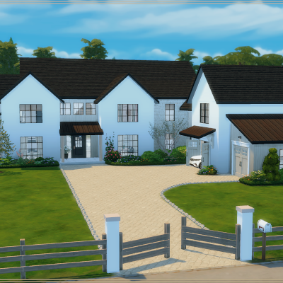 Modern Family Farmhouse - by Anoeksim - The Sims 4 Rooms / Lots ...