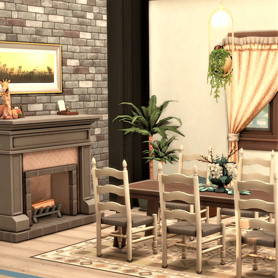 Blazing Dining Room NO CC - The Sims 4 Rooms / Lots - CurseForge