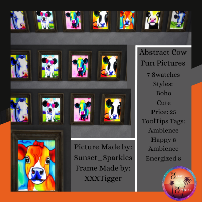 Abstract Cow Fun Pictures - The Sims 4 Build / Buy - CurseForge