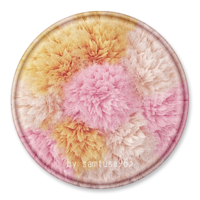 Pastel Fluffy Round Dance Rug #2 Samtuse963 logo