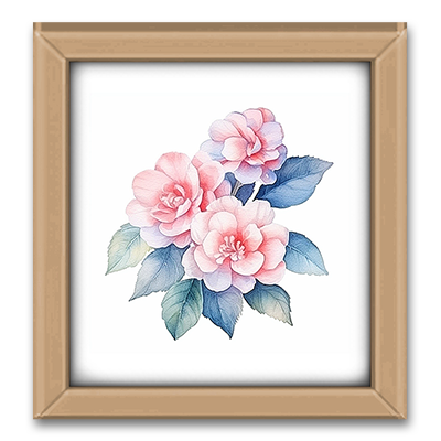 HQ Watercolor Flower Decor Frame #1 Samtuse963 logo