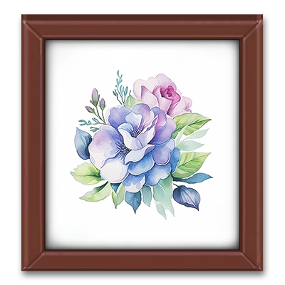 HQ Watercolor Flower Decor Frame #2 Samtuse963 logo