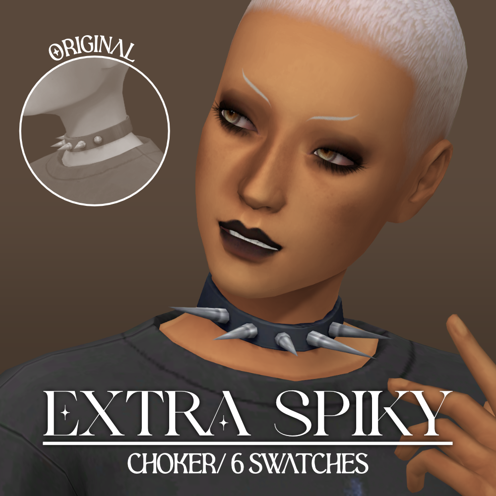 Extra Spiky Choker - The Sims 4 Create A Sim - Curseforge