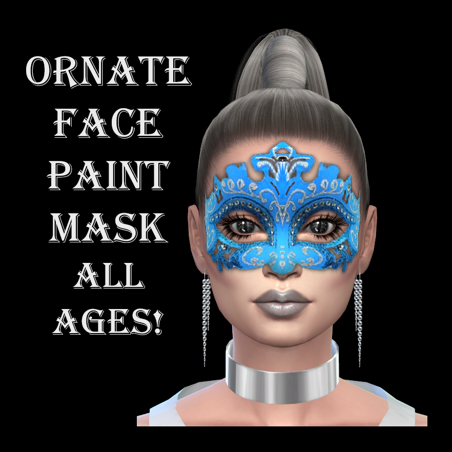 Ornate Face Paint Mask - The Sims 4 Create a Sim - CurseForge