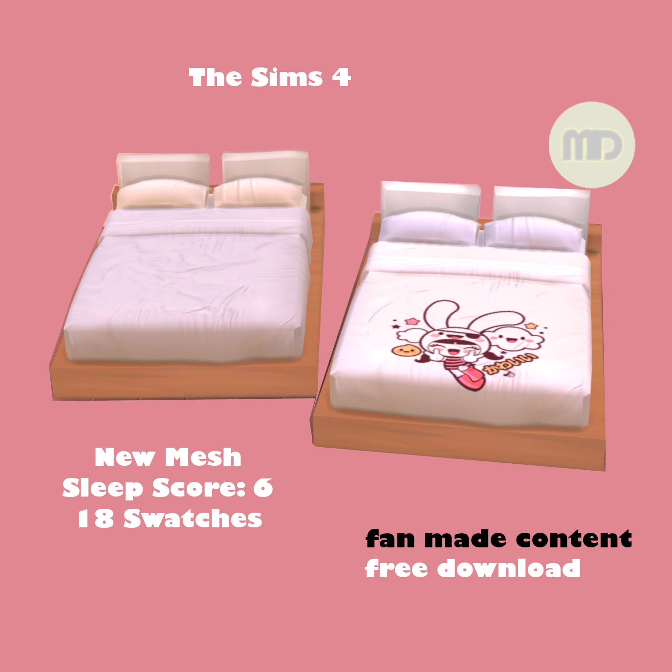 mimidarling new bed The Sims 4 Build / Buy