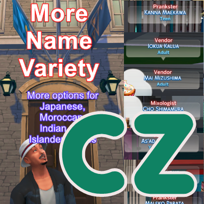 More Names Variety and Expanded Random Names (CZECH)