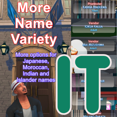 More Names Variety and Expanded Random Names (ITALIAN)