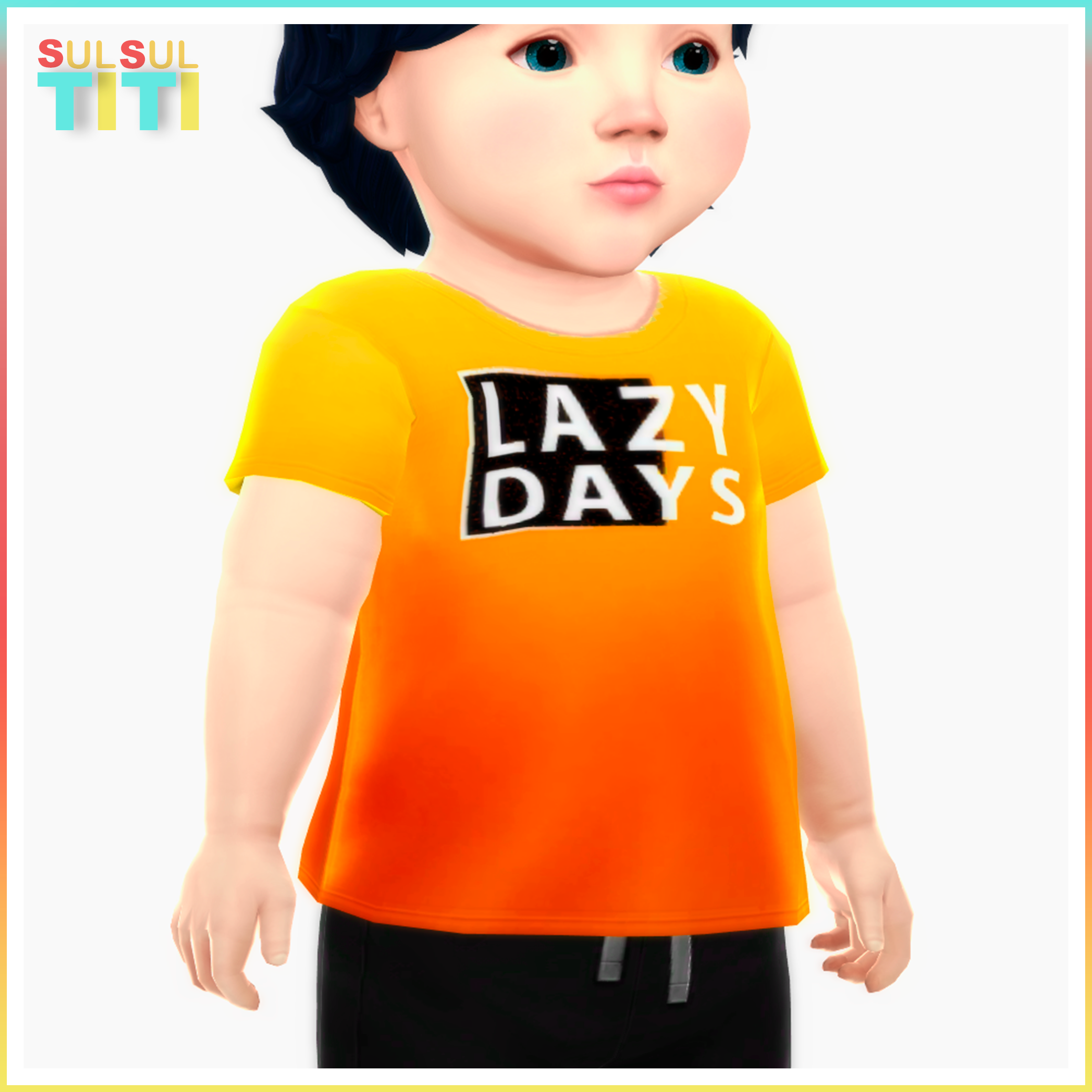 Lazy Days - T-Shirt Infant - The Sims 4 Create a Sim - CurseForge