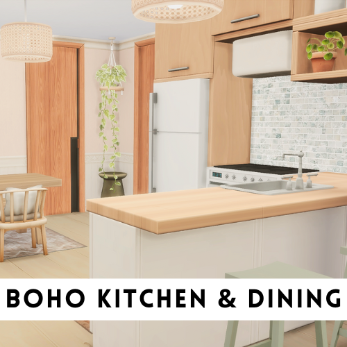 Boho Vibes Kitchen & Dining - The Sims 4 Rooms / Lots - CurseForge