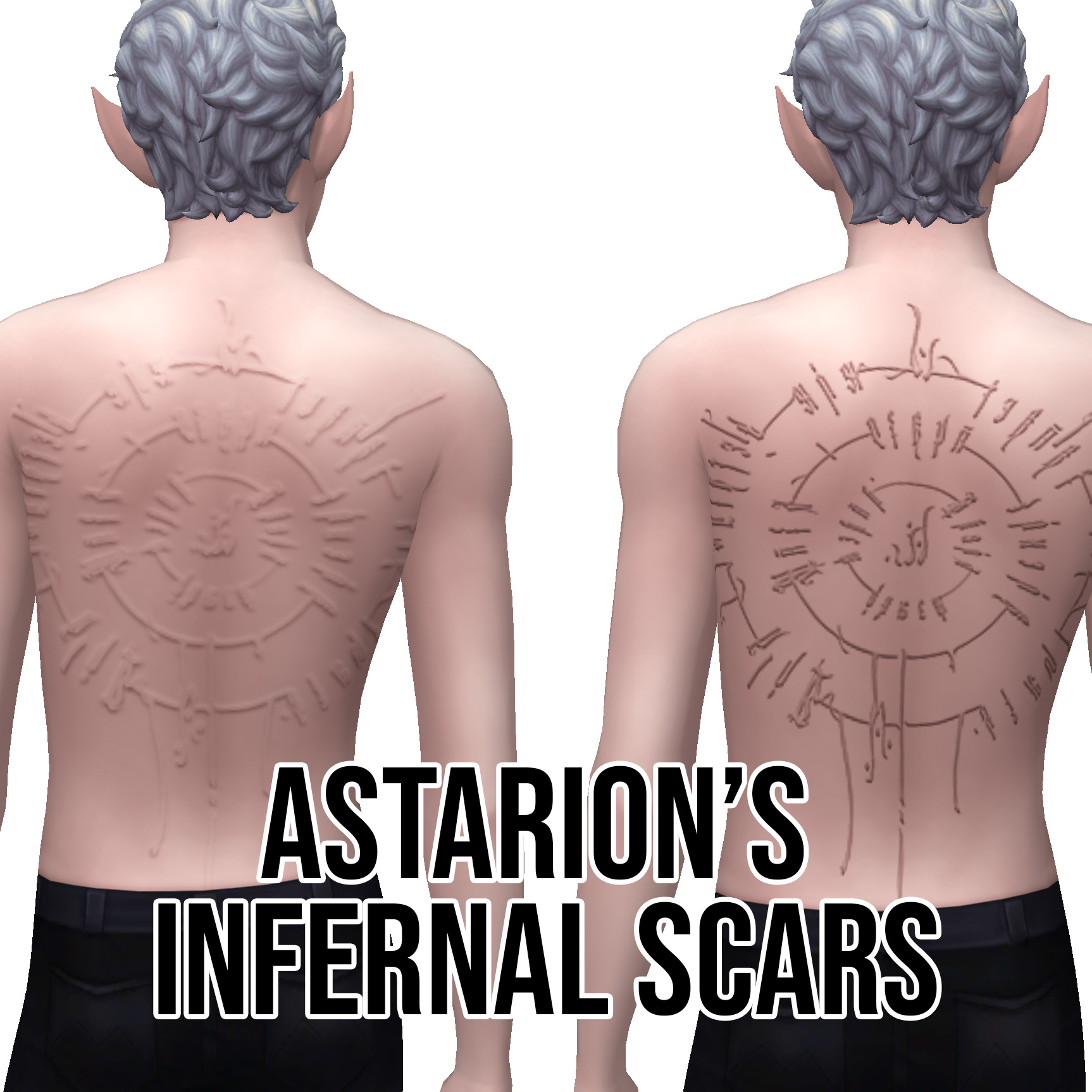 Astarion's Infernal Scars (Maxis Match) - The Sims 4 Create a Sim ...