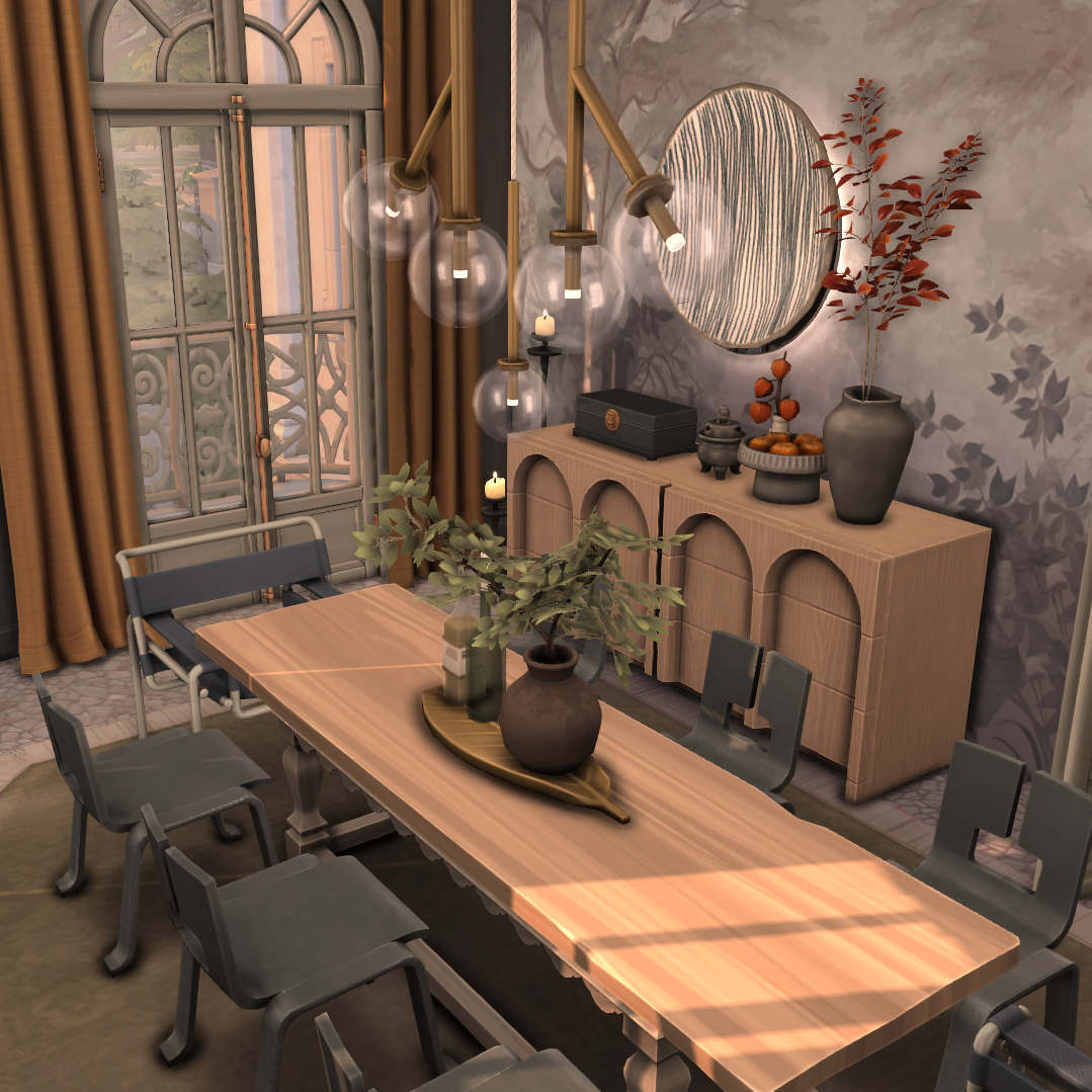 Rounded Modern Diningroom - The Sims 4 Rooms / Lots - CurseForge