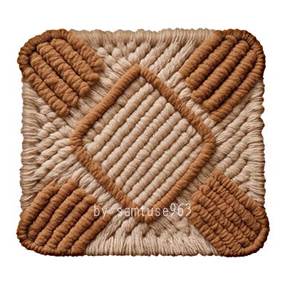HQ Woven Rounded Square Dance Rug #1 Samtuse963 logo