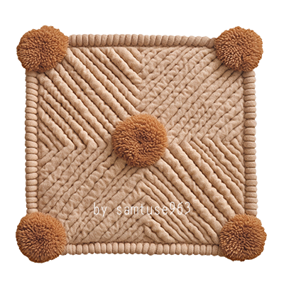 HQ Woven Rounded Square Dance Rug #2 Samtuse963 logo