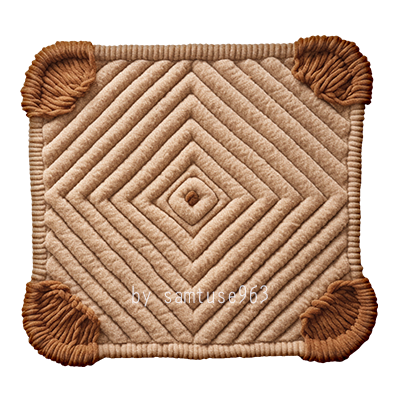 HQ Woven Rounded Square Dance Rug #3 Samtuse963 logo