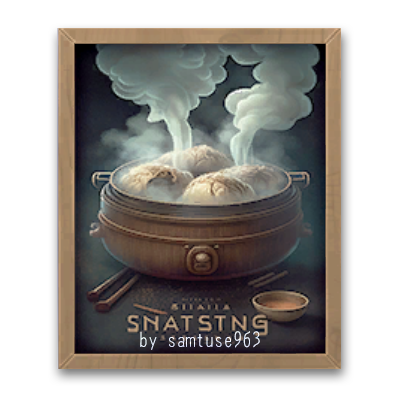 XiaoLongBao Sale Poster Frame #1 Samtuse963 logo