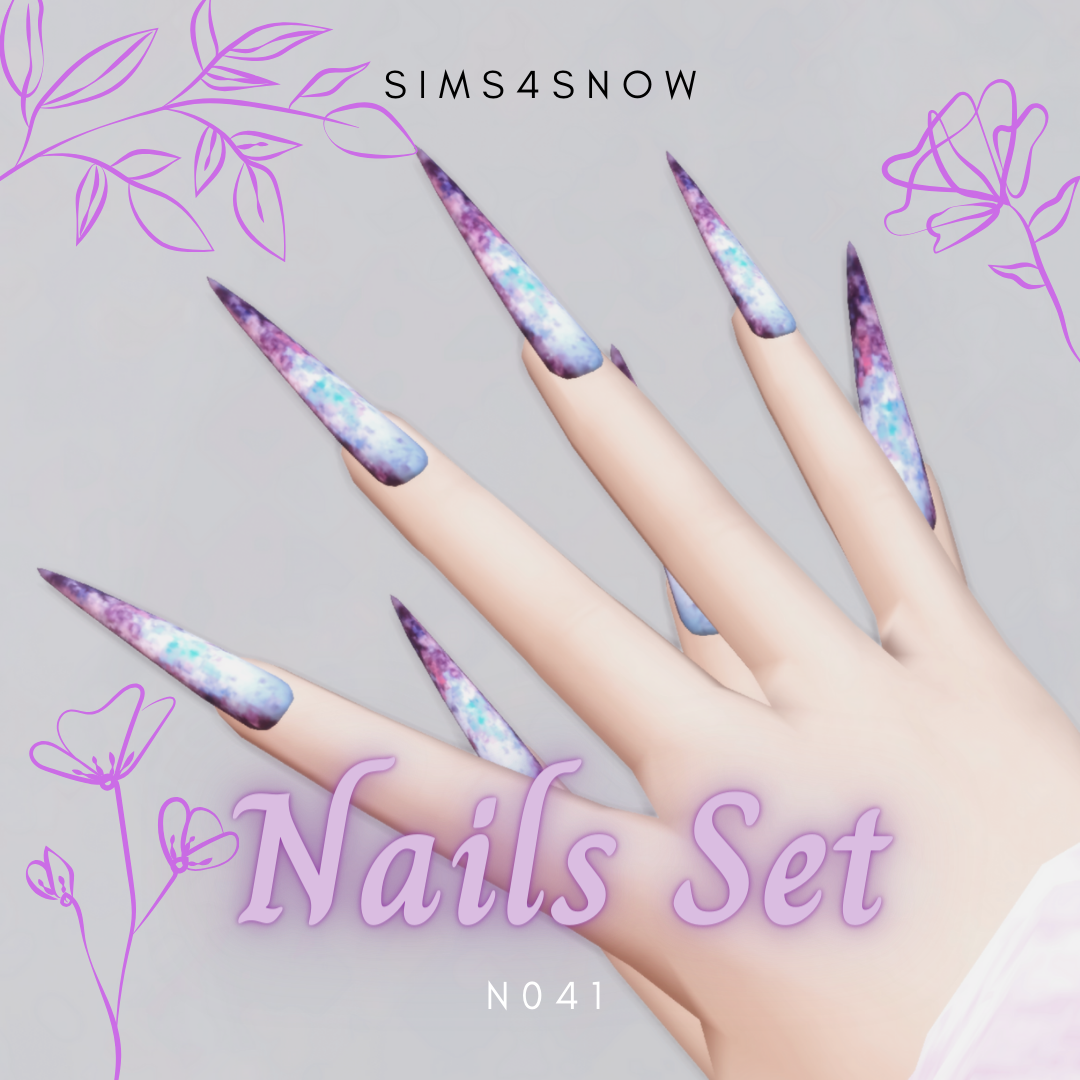 Nails Set N041 The Sims 4 Create a Sim