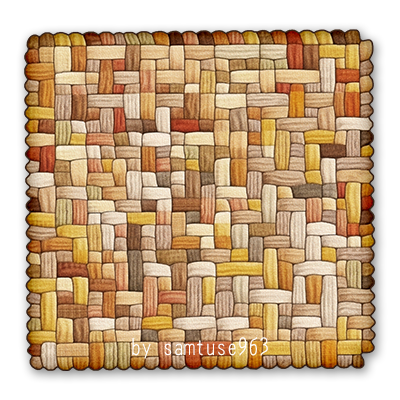 HQ Woven Rounded Square Dance Rug #4 Samtuse963 logo