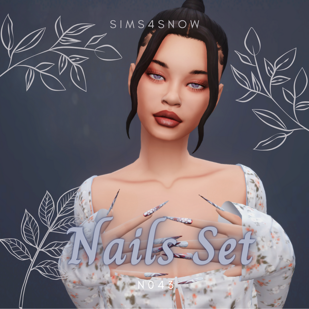 Nails Set N043 The Sims 4 Create a Sim