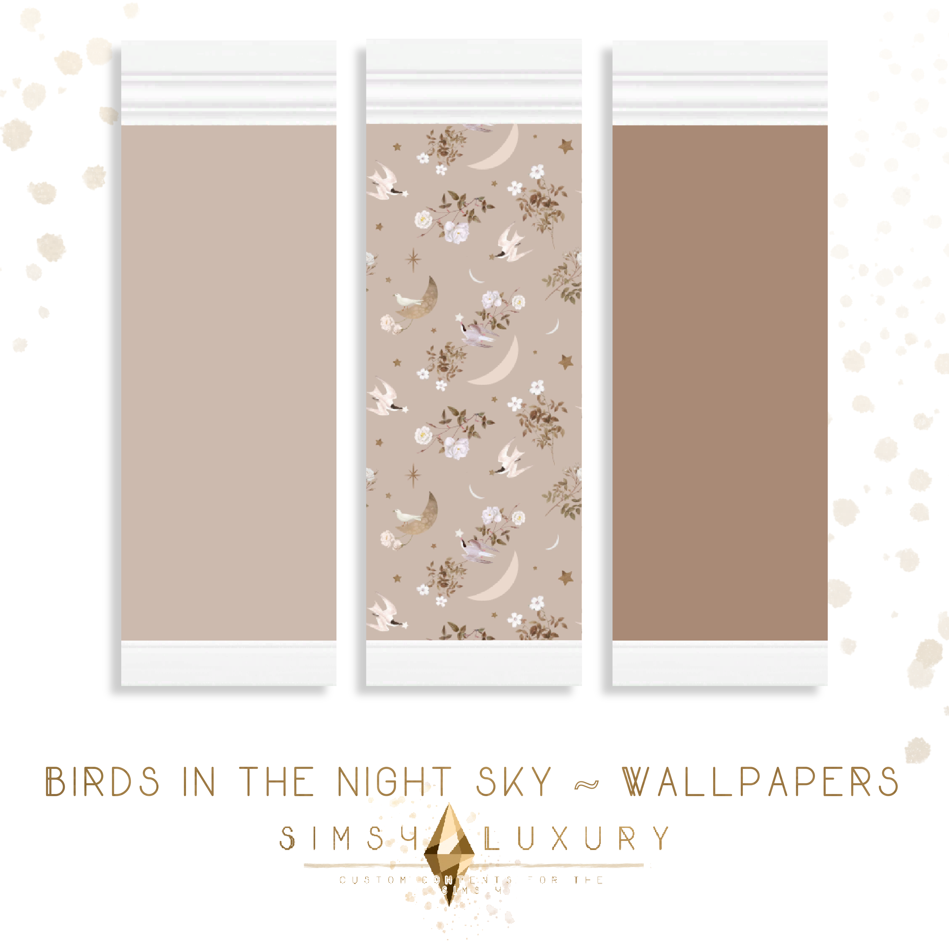 Nursery Birds in the night sky Wallpapers Screenshots The Sims