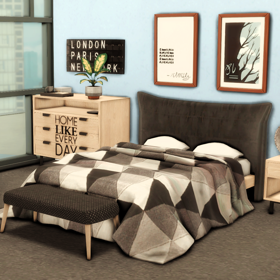 Bluee Bedroom - The Sims 4 Rooms / Lots - CurseForge